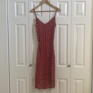 Reformation Crimini Red Floral Dress Size 2